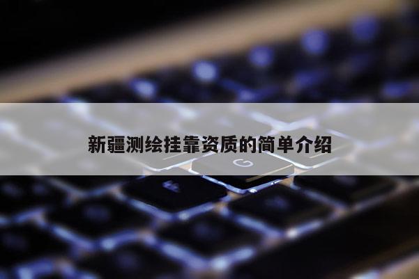 新疆测绘挂靠资质的简单介绍