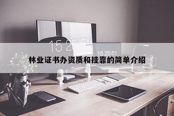 林业证书办资质和挂靠的简单介绍