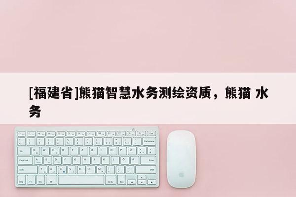 [福建省]熊猫智慧水务测绘资质，熊猫 水务