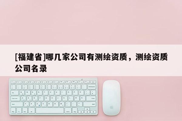 [福建省]哪几家公司有测绘资质，测绘资质公司名录