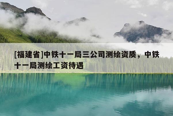 [福建省]中铁十一局三公司测绘资质，中铁十一局测绘工资待遇