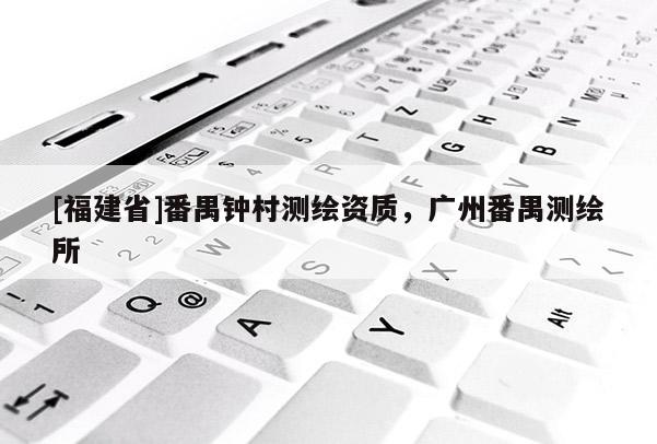 [福建省]番禺钟村测绘资质，广州番禺测绘所