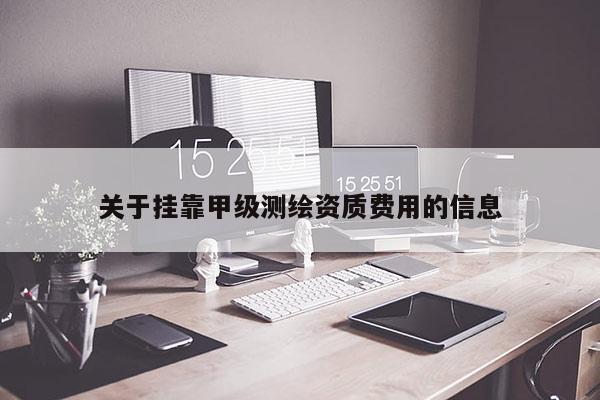 关于挂靠甲级测绘资质费用的信息